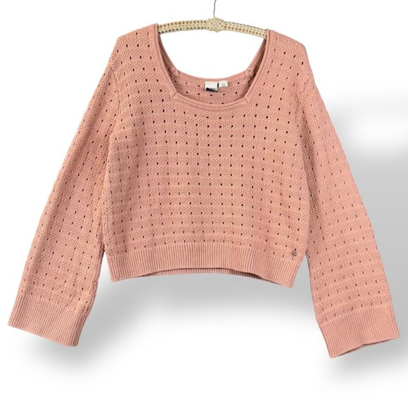 Roxy Pink Crew Neck Sweater - Picture 1 of 14